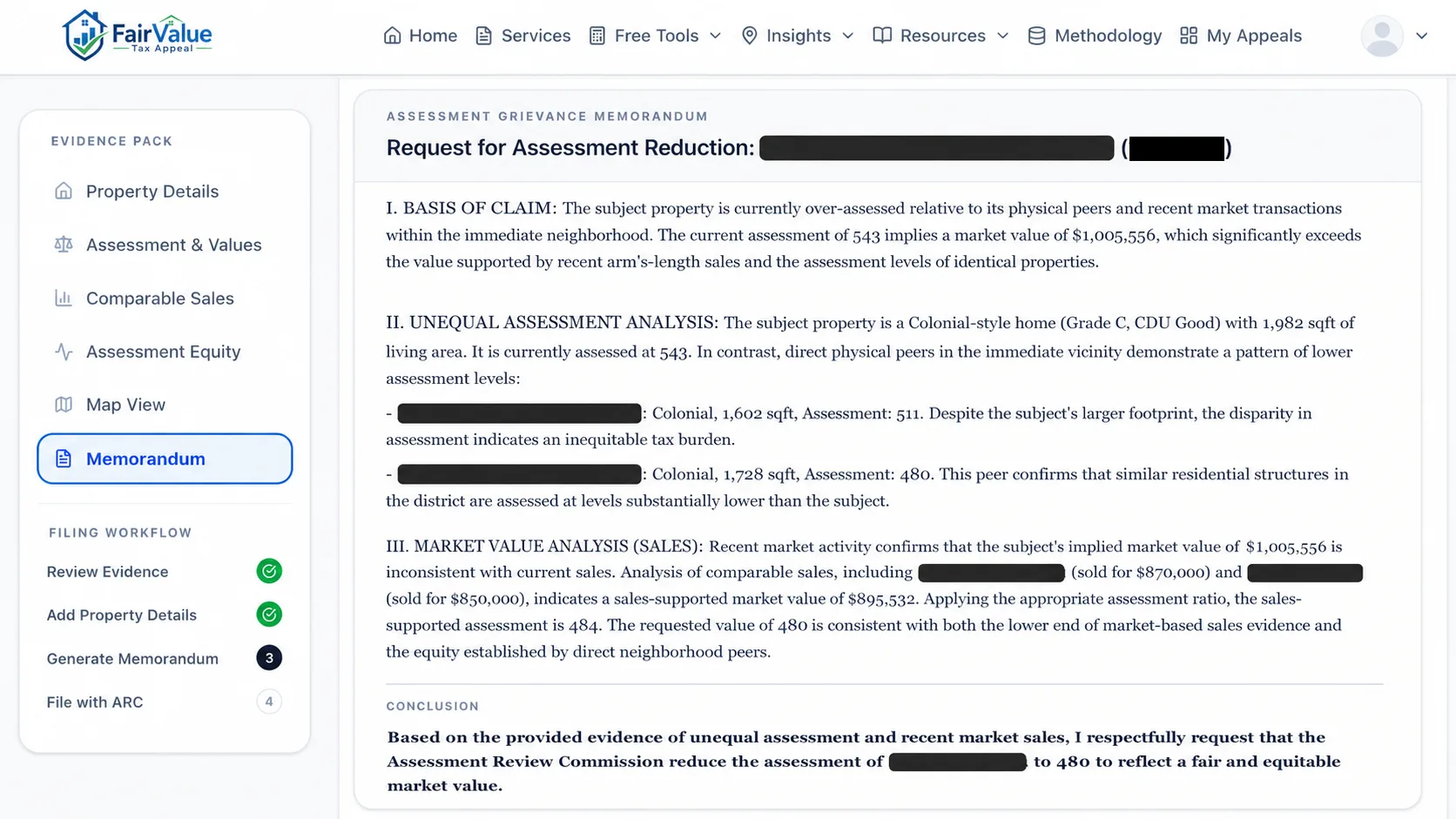 Filing-Ready Memorandum